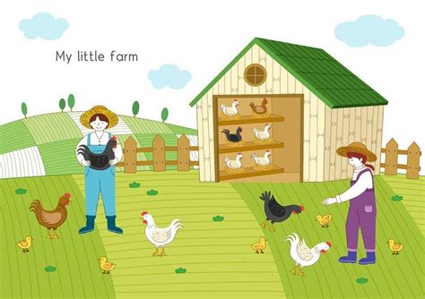 农场饲养员卡通图片