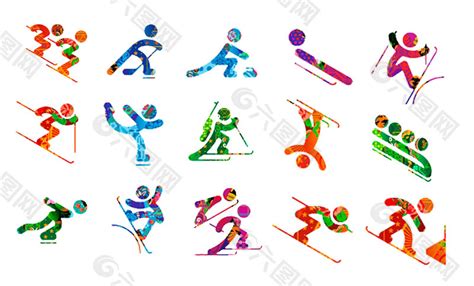 冬奥会运动项目图案