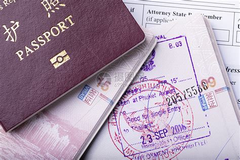 出国签证上的照片