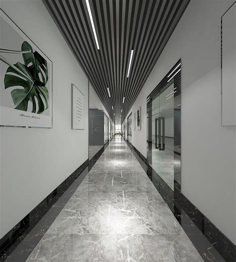 办公楼走廊装饰风格