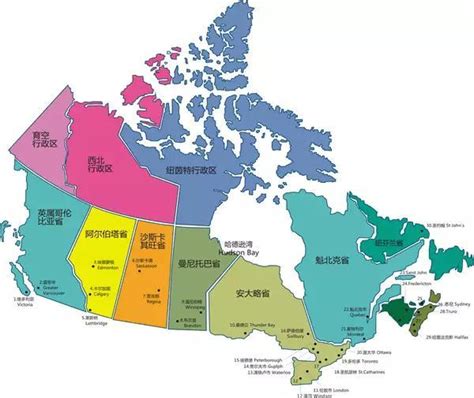 加拿大各省的面积排名表