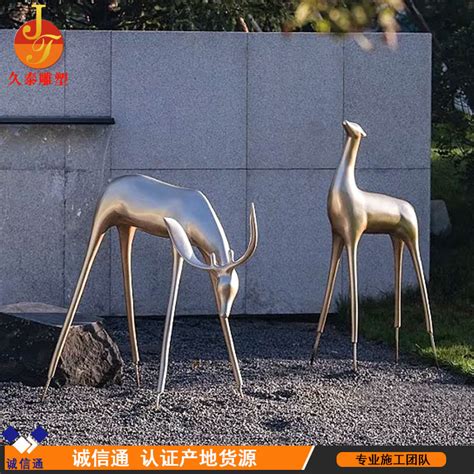 动物抽象不锈钢雕塑制作厂