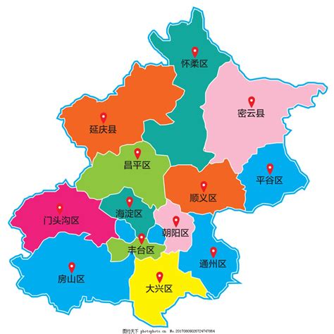 北京地图ppt素材图片