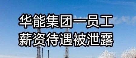 华能新能源山东分公司待遇