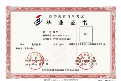 南京自考毕业证图片