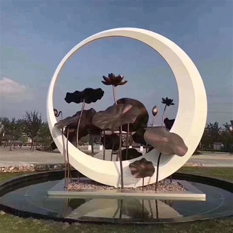南昌玻璃钢圆环雕塑