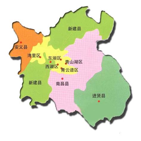 南昌8区三县地图