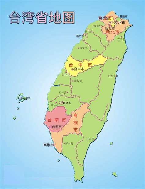 台湾地图布局