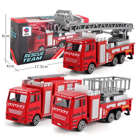 合金大型消防车玩具