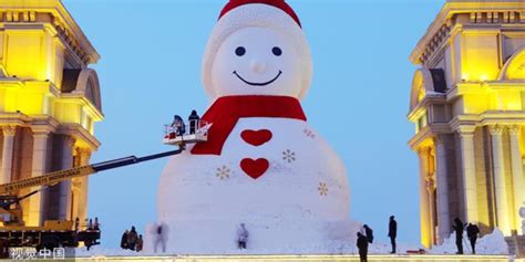 哈尔滨18.5米高雪人国外评论