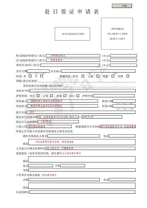四川电子签证申请材料