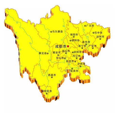 四川贵州重庆市地图