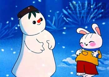 国产雪人动画片雪孩子