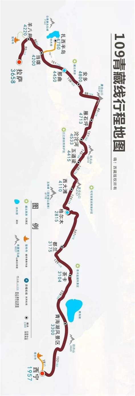 国道319青藏线路图
