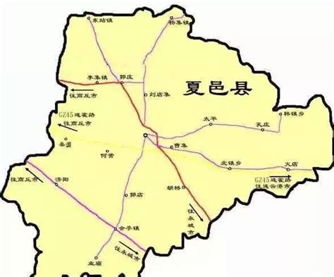 夏邑乡镇地图图片
