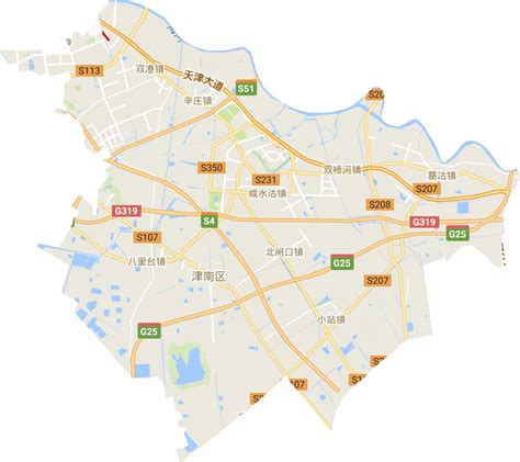 天津津南区管控区域地图