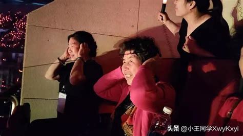 奶奶看小鬼演唱会捂耳朵中国风