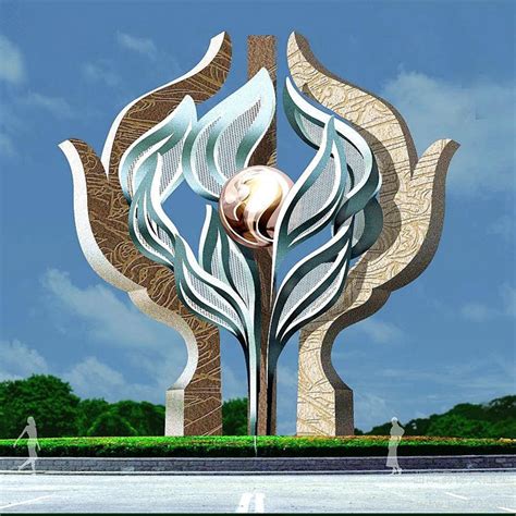 安徽公园异形不锈钢景观雕塑制作
