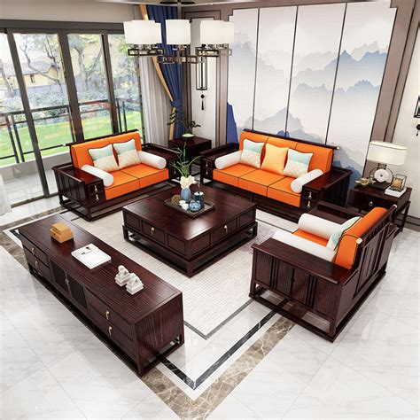 安阳新中式沙发实木