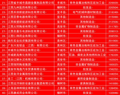 宜春市大型企业名单