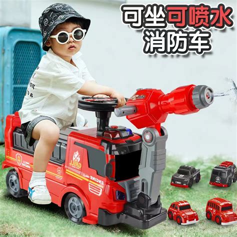 实用儿童消防车玩具视频