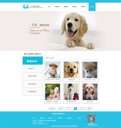 宠物店网页设计模板