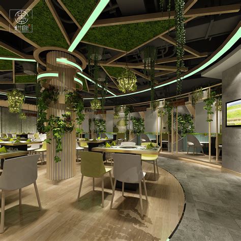 室内景观生态餐厅设计