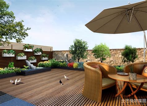 屋顶花园100平设计装修效果图