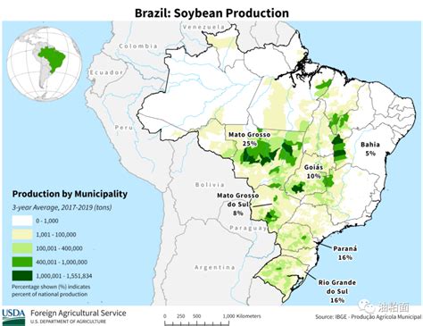 巴西大豆主要种植州