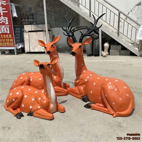 广东玻璃钢动物雕塑艺术摆件