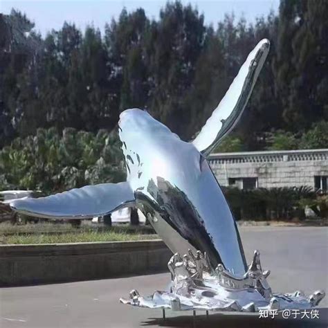 广州不锈钢镜面鲸鱼雕塑