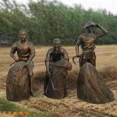 广州农耕主题人像雕塑定做厂家