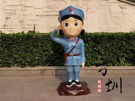 广州卡通红军雕塑