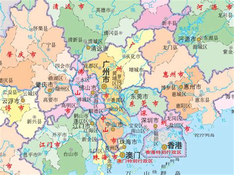 广州及周边地图全图高清版