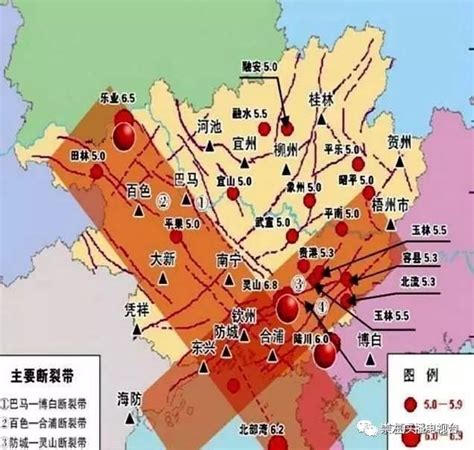 广西地震历史记录