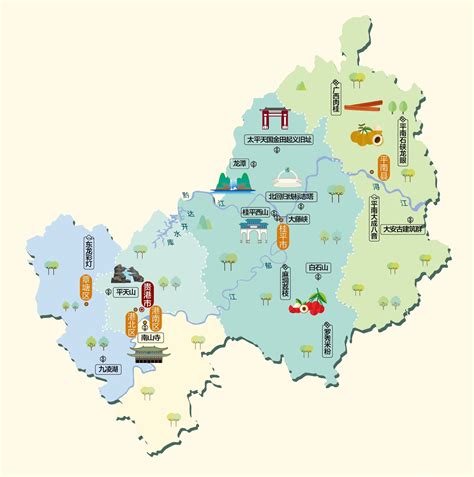 广西贵港地图全图高清版