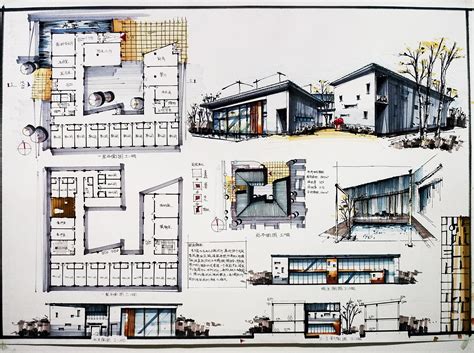 建筑学别墅设计作业图片