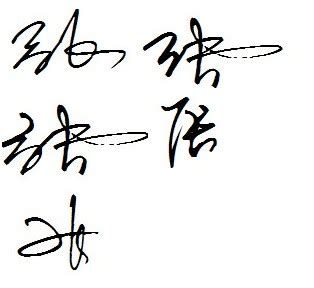 张利签名怎么写