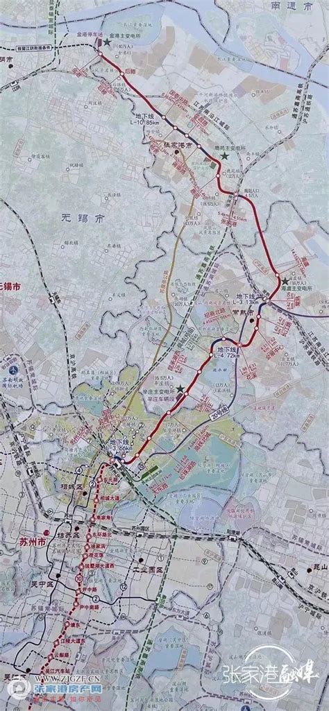 张家港地铁s4线路图