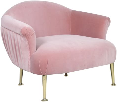 意大利粉色休闲椅