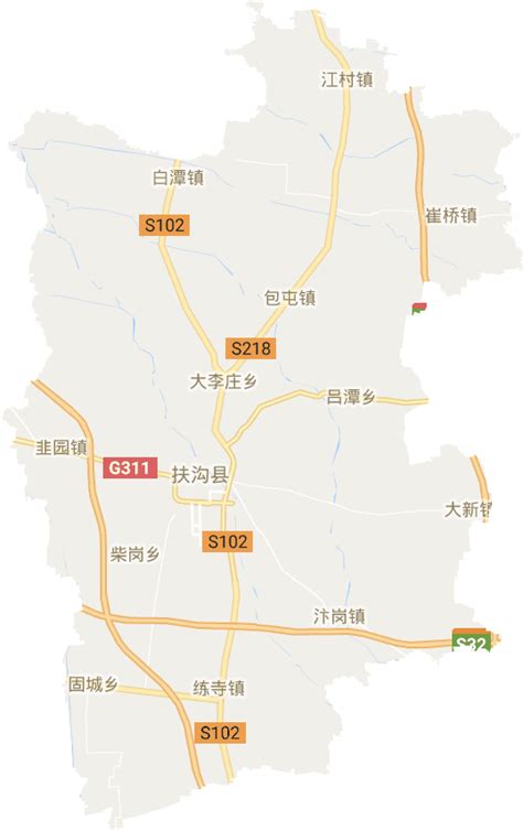 扶沟县城街道地图