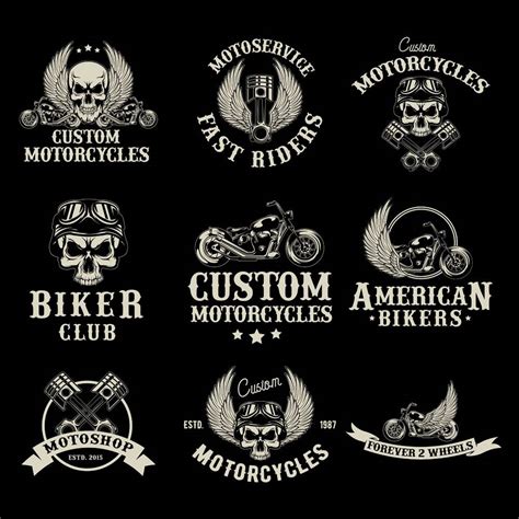 摩托车俱乐部标志图片