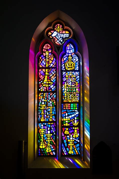 教堂玻璃彩色花窗图案