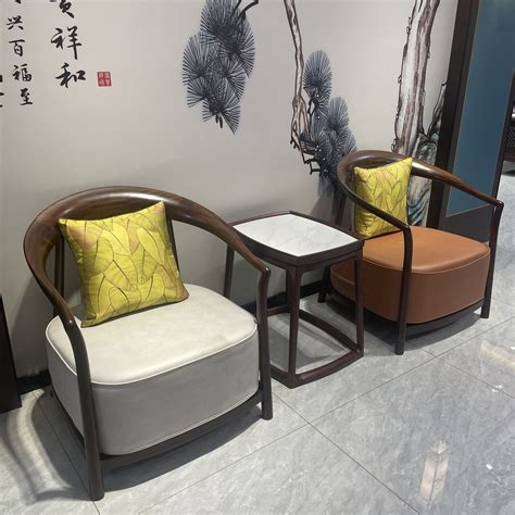 新中式乌金木圈椅三件套