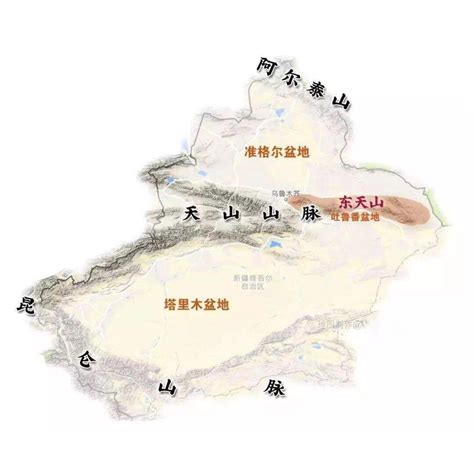 新疆准格尔盆地地图