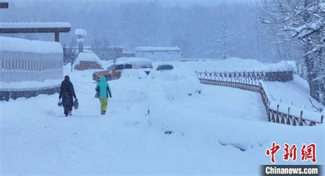 新疆阿勒泰迎来新一轮降雪