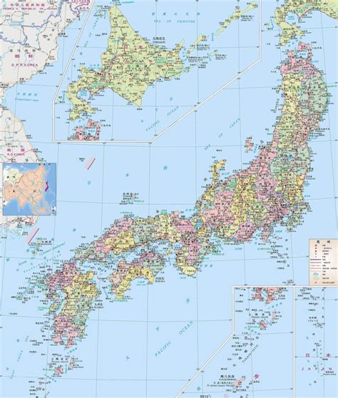 日本九州详细地图