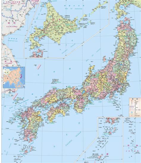 日本地图详细版