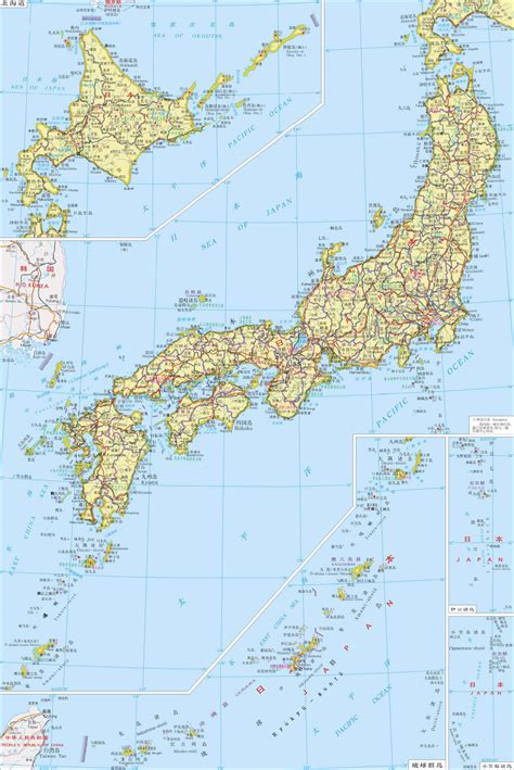 日本地图高清