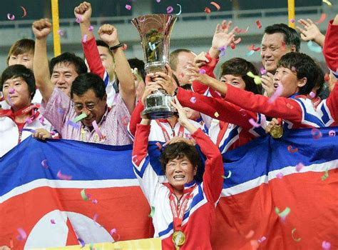 朝鲜女运动员夺冠视频